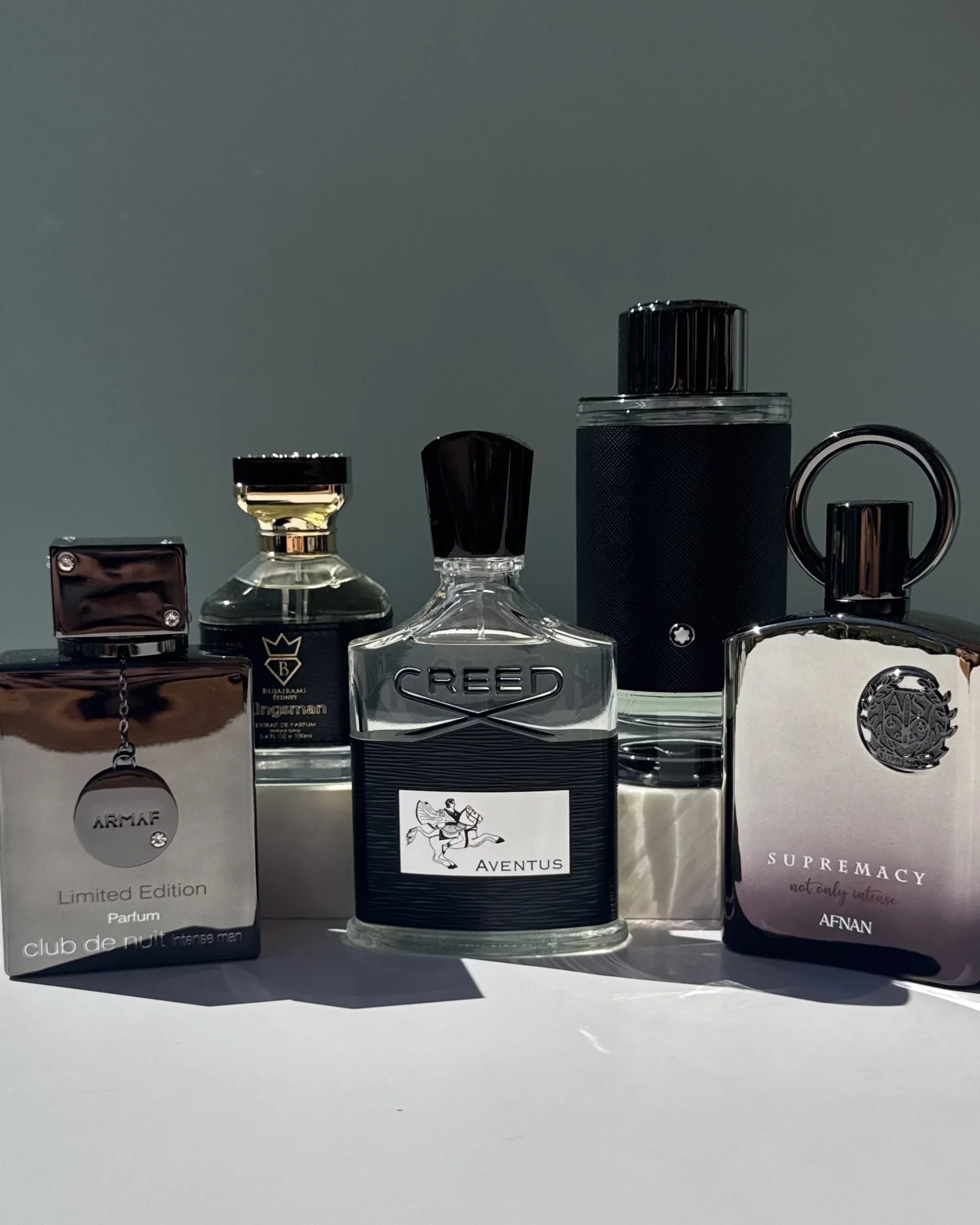 Saents Aventus Clone Kit with five 2ml fragrance decants