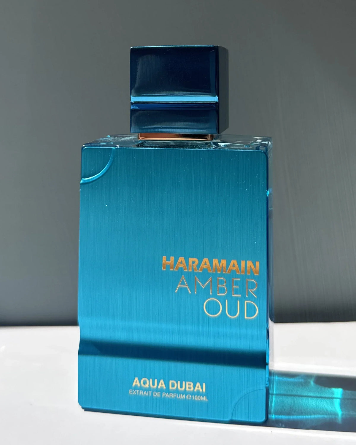 Al Haramain Amber Oud Aqua Dubai Extrait fragrance decant bottle